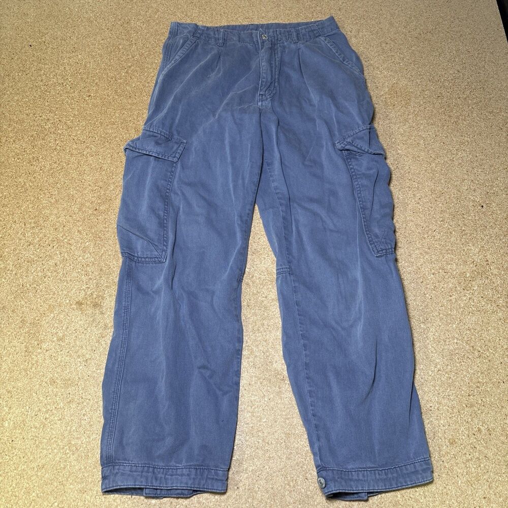 Free People Pants Women 6 Blue First Light Utility Cargo Gorpcore Streetwear E3